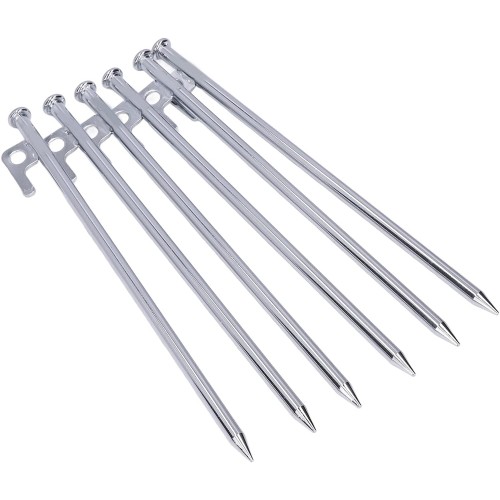 Tent Stake 20 cm, Camping-Garden Ground Stake, Iron Hook Stake, Tent Stake Set