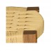 Wooden Wicker Braided Big Size Stool Natural Color