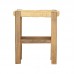 Wooden Wicker Braided Big Size Stool Natural Color